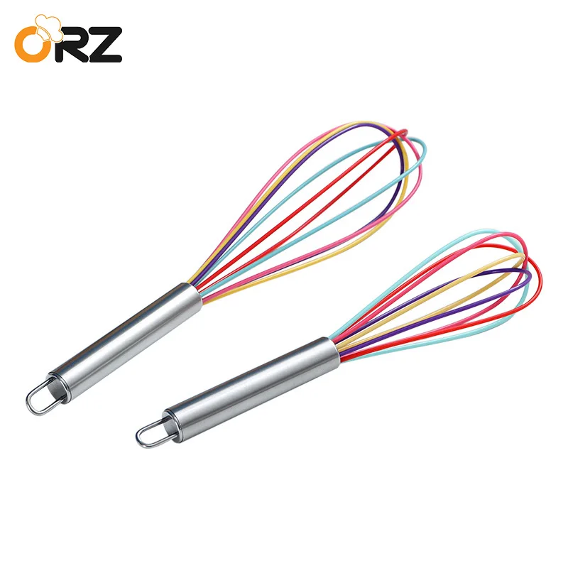 Силиконовый взбиватель для яиц ORZ молока сливочного масла миксер ручной муки