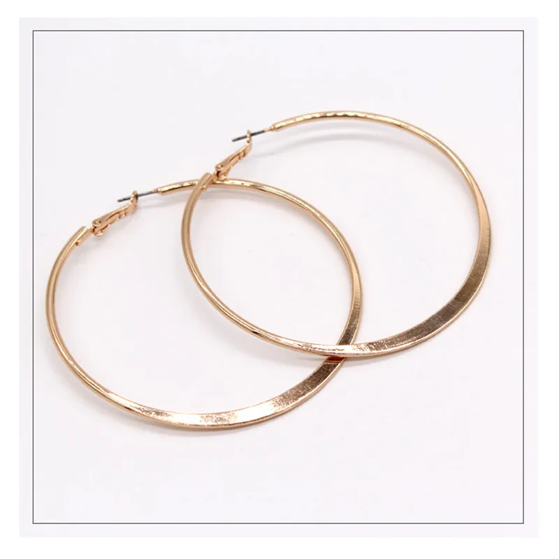 Серьги кольца женские золотистые 7 см 8 см|fashion hoop earrings|hoop earringsearrings earrings |