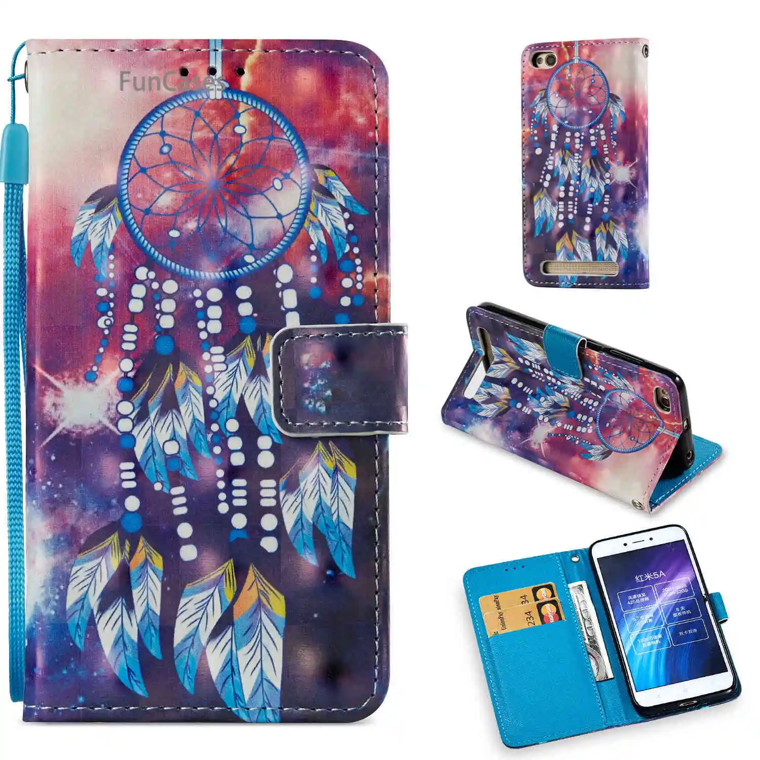 Милый медведь флип чехол для телефона Etui Redmi 5A Мягкий ТПУ защитный Единорог Xiaomi