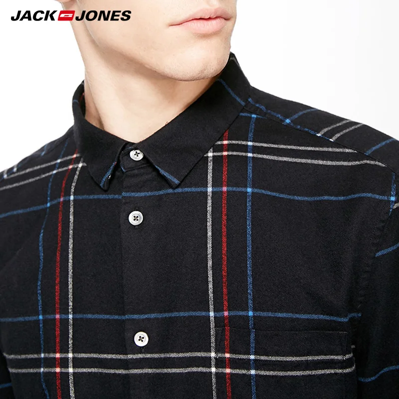 JackJones мужская летняя рубашка в клетку E | 217305566|Повседневные рубашки|