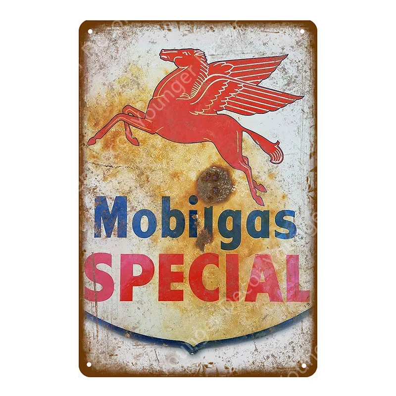 YD6593G Mobil Racing масло металлические знаки мобильное масло мобильный газ ВИНТАЖНЫЙ ПЛАКАТ для паба бар автомобиля гаража АЗС Декор стены дощечки с рисунком - Цвет: YD6593G