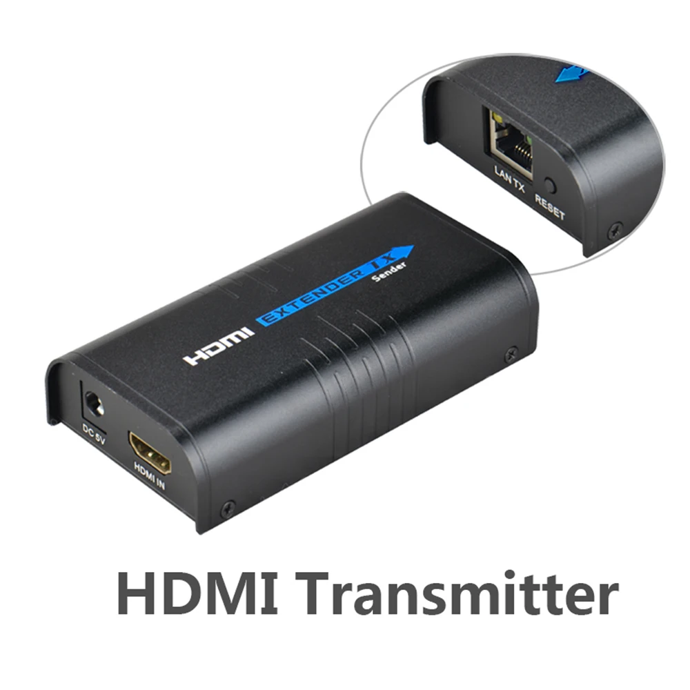 (1 Отправитель 2 приемника) HDMI удлинитель через переключатель локальной сети