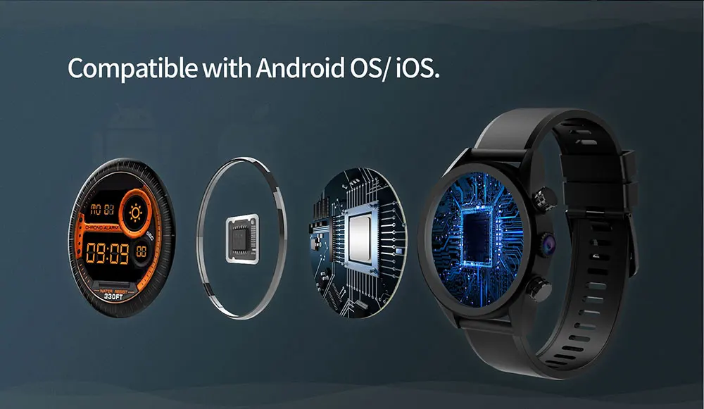 KC05 Смарт-часы IP67 водонепроницаемые Bluetooth умные часы 8MP пульсометр мужские умные часы для Android ios huawei xiaomi телефон