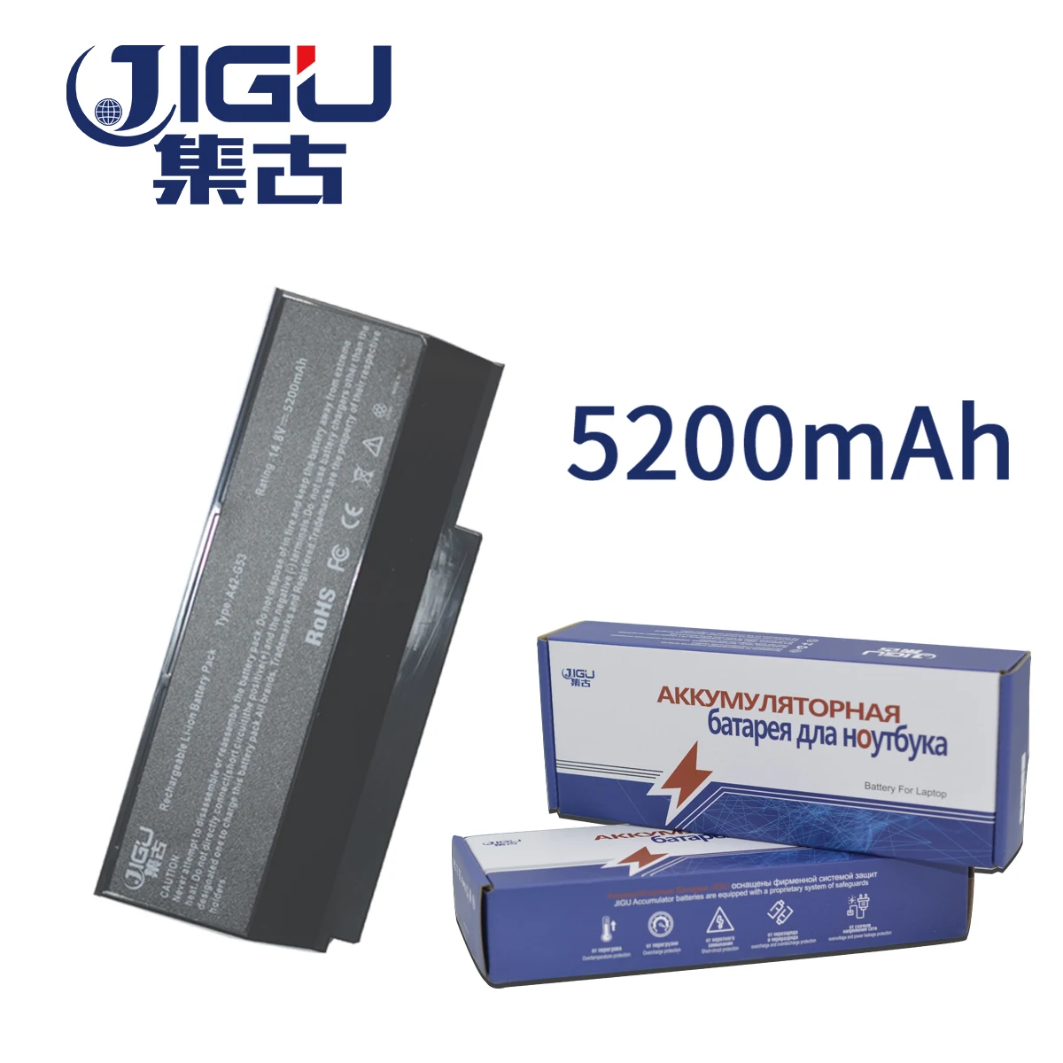 JIGU Аккумулятор для ноутбука Asus 07G016DH1875 07G016HH1875 70 NY81B A42 G73 G53 521000Z 90 NY81B1000Y|laptop battery|battery