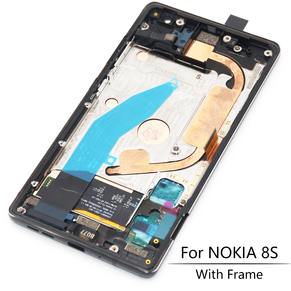 5 &quotсупер AMOLED ЖК дисплей сенсорный экран с рамкой для NOKIA 8 Sirocco замена мобильного