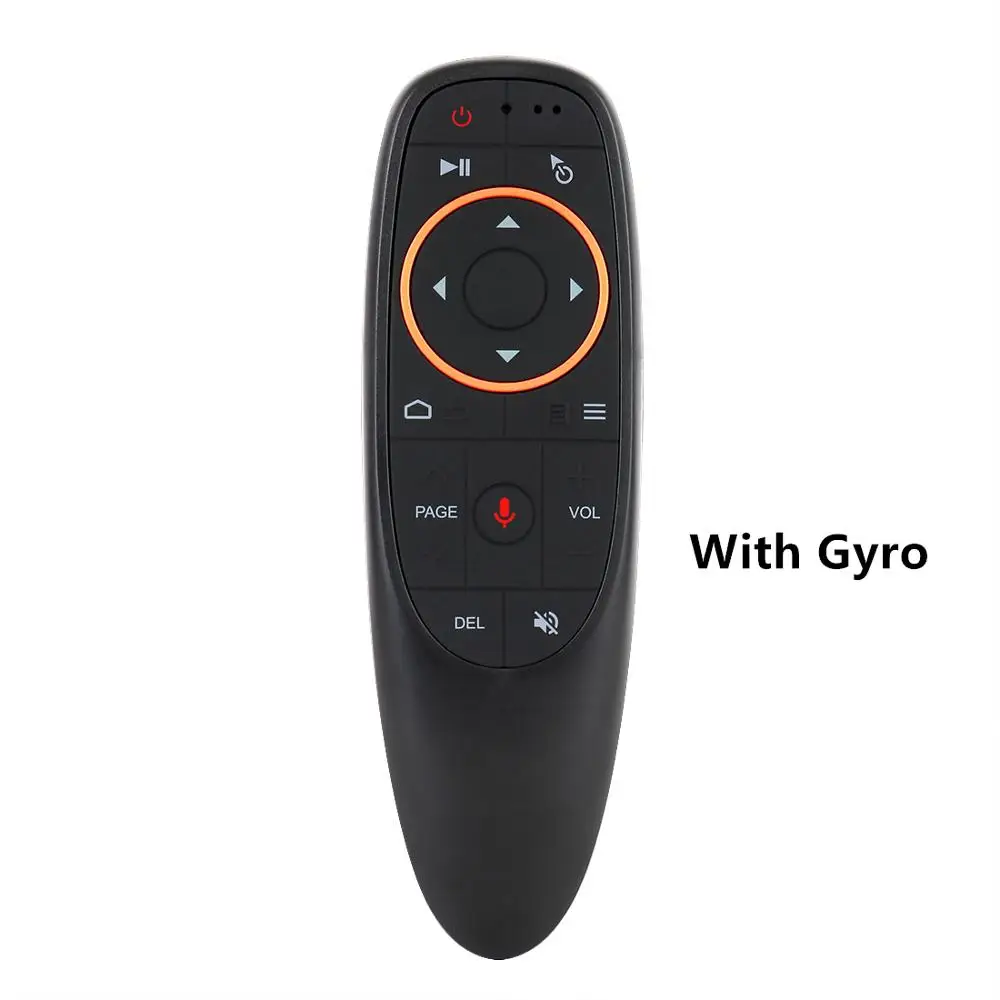 With Gyro Version L8STAR G10 Air mouse Голосовое управление с 2,4G USB приемник гироскоп зондирования мини беспроводной смарт-пульт для Android tv BOX HK1 X96mini - Цвет: With Gyro Version