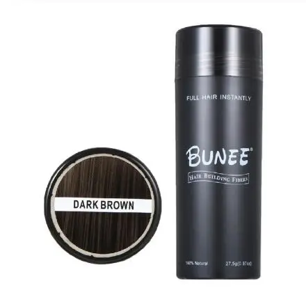 dark brown fibers Волокна волос загуститель для роста волос распылитель для порошка для волос от облысения на кератиновых пластинах, противодействие обработки продуктов 10 Цвета 27,5 г - Цвет: dark brown fibers