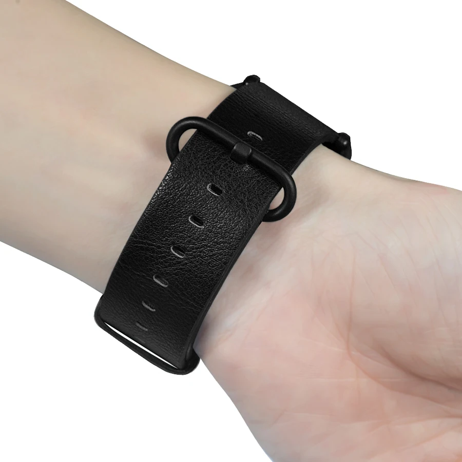 Кожаные умные часы ремешок для Xiaomi Huami Amazfit Bip Youth Watch сменный Браслет