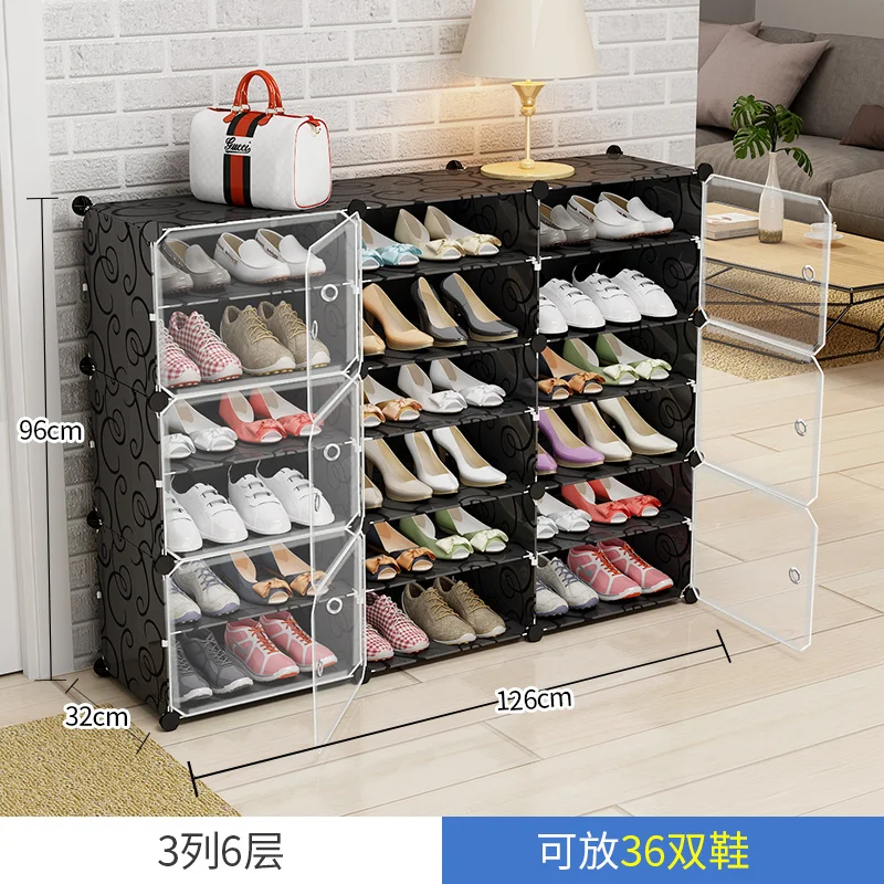 DIY Multi-layer Economical Simple Shoe Cabinet Economize Space Doorway Cabinets Dustproof Home Shoe Shelf Cabinet High Quality