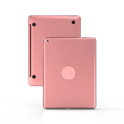 Rose Gold Loufu Bluetooth клавиатура для iPad металлический корпус для нового iPad 9,7 дюймов Чехлы планшеты A1822 A1823 A1893 A1954 - Цвет: Rose Gold