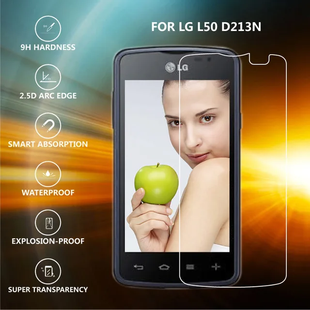 2.5D закаленное Стекло для LG L50 высокое качество защитная пленка взрывозащищенные