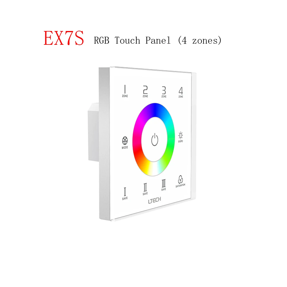 LTECH EX5 EX6 EX7 EX7S EX8 EX8S выключатели со светодиодным индикатором 4 зоны мультисенсорная