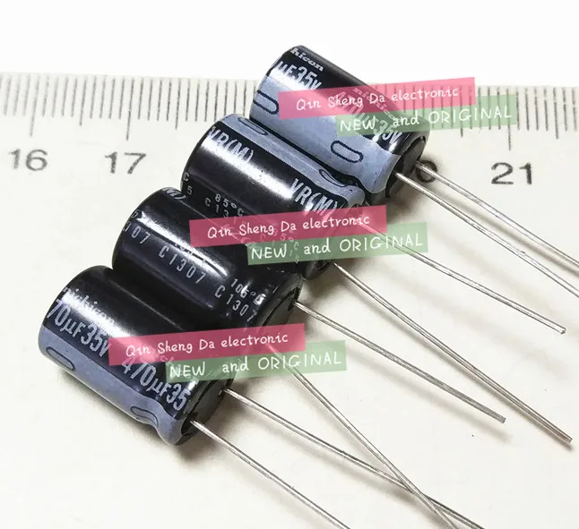 35V470UF 470UF35V объем новых аутентичных алюминиевых электролитических конденсаторов: