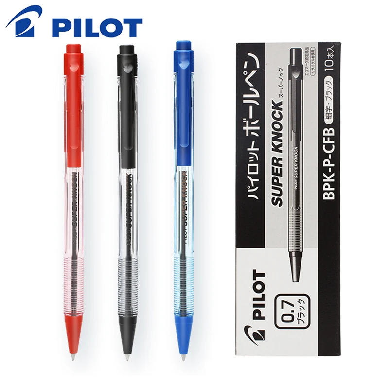 

6 Pcs/Lot JAPAN PILOT BPK-P Ball Point Pen 0.7MM Standard Ballpoint pen Wholesale Writing Supplies Office & School Supplie