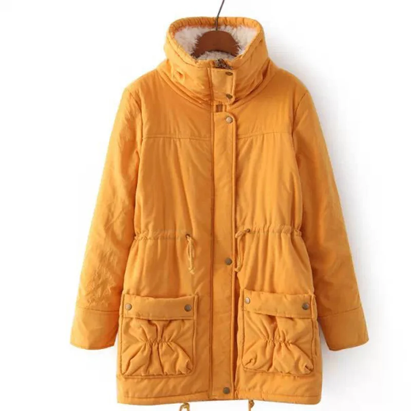 Большие зимние женские куртки зимняя верхняя одежда теплое пальто с хлопковой