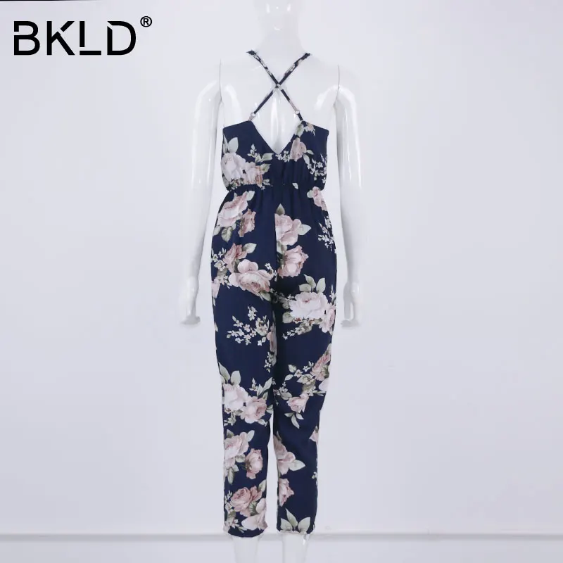BKLD сексуальные женские вечерние комбинезоны с v-образным вырезом Элегантный