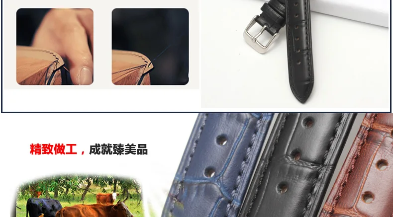 Bullet кожаный ремешок для часов из телячьей кожи для Casio Sheen-3034 Дамский цветной браслет 16X10 мм Черный Коричневый Белый Красный