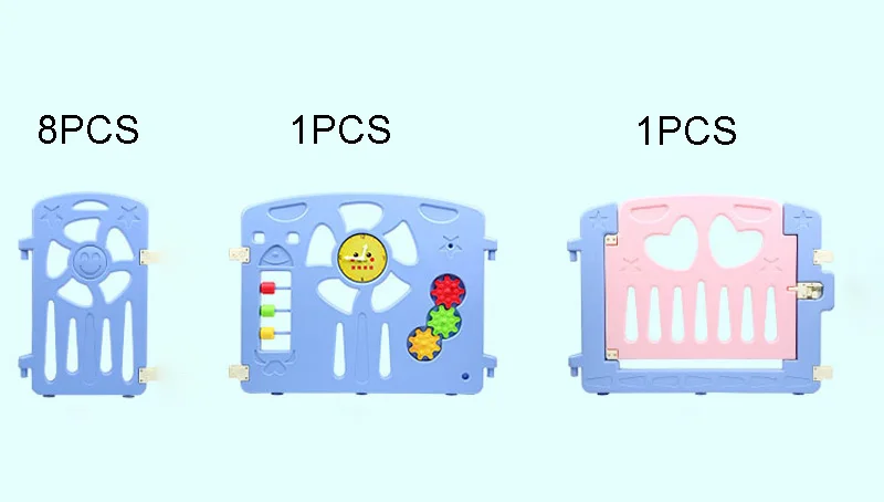 8 Plus 2 Новое ограждение для безопасности ребенка, складной детский манеж, игровой бассейн, портативная детская игровая палатка, детская ограда - Цвет: 8 Plus 2