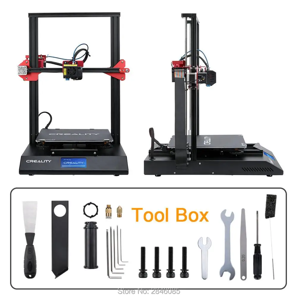 CREALITY 3D Автоматическое выравнивание CR-10S профессиональный принтер сенсорный ЖК-дисплей двойной экструзии печать