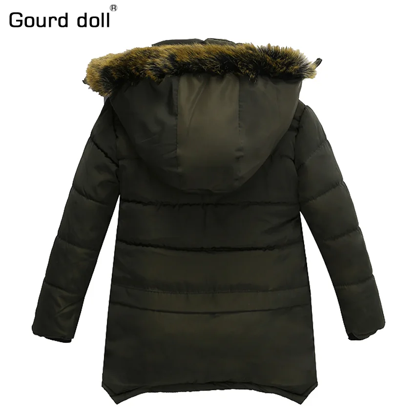 Новинка 2017 года зимние куртки и пальто для мальчиков детская куртка с капюшоном
