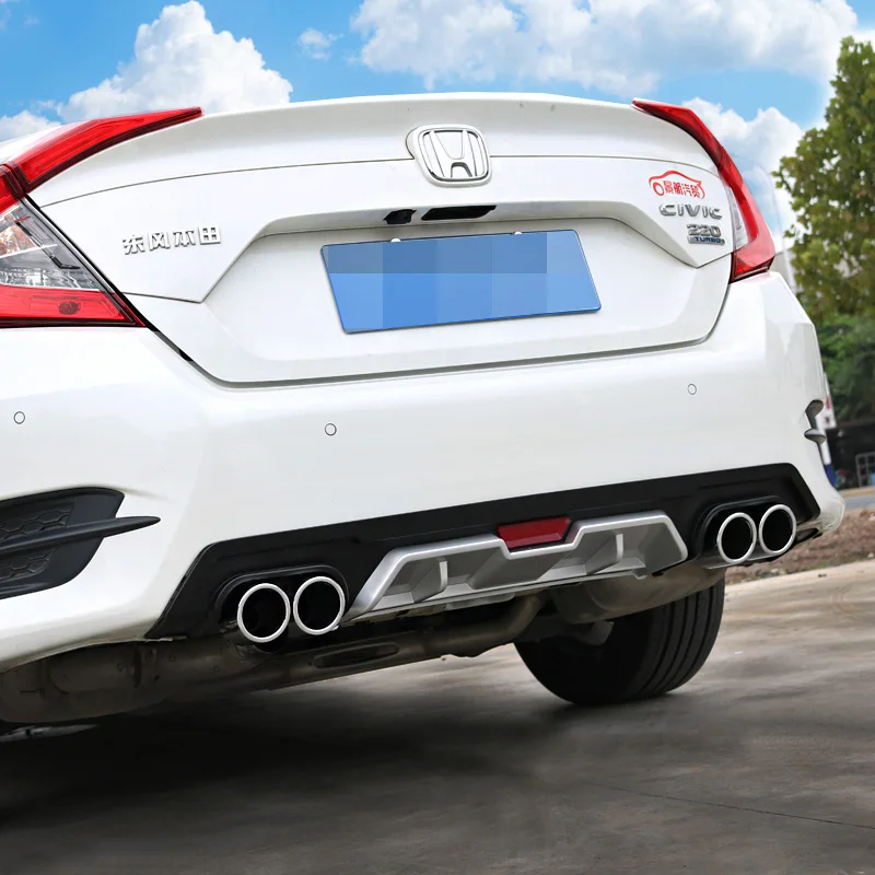 Для Honda Civic задний спойлер задний бампер диффузор протектор подходят Civic бампер спойлер задней крышки задний спойлер