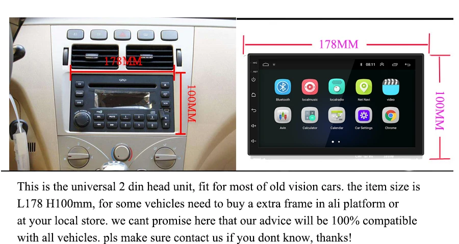 7 ''универсальная GPS навигация Bluetooth 2 Din автомагнитола Android 8,1 Wifi Автомагнитола стерео FM USB MP5 Автомагнитола