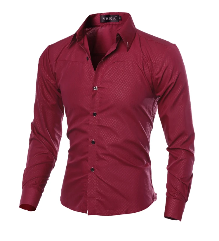 Camisas Hombre Vestir нарядные рубашки мужская рубашка облегающая сорочка Homme однотонная
