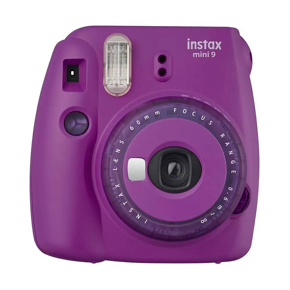 Clear Purple Fujifilm Instax Mini 9 камера новая прозрачная желтая фиолетовая Fuji мгновенная обновленная мини 9 мини 8 фотокамера+ цветной фильтр - Цвет: Clear Purple