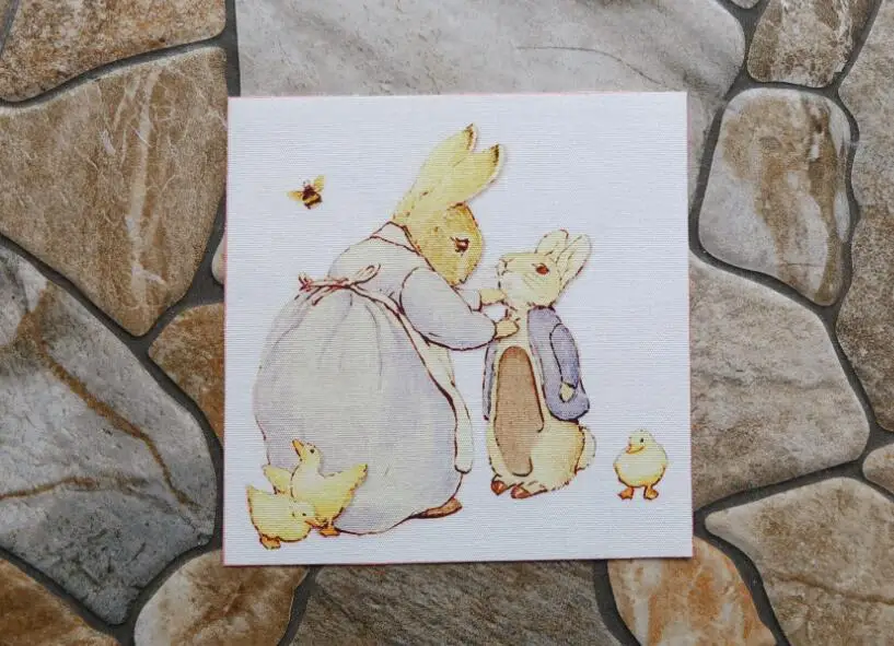 Peter Rabbit цифровая печать окрашенная хлопковая льняная ткань для рукоделия шитья лоскутное домашнее текстильное изделие Декор кошельков Сумки ремесла