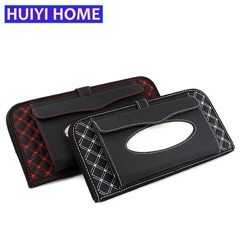 Huiyi домой автомобиль коробка ткани 1 в 3 Защита от солнца козырек CD папки Билл