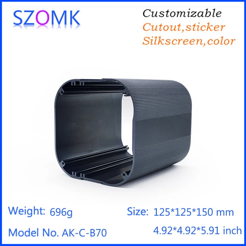 1 шт. алюминиевый экструзионный корпус szomk 125*125*150 мм