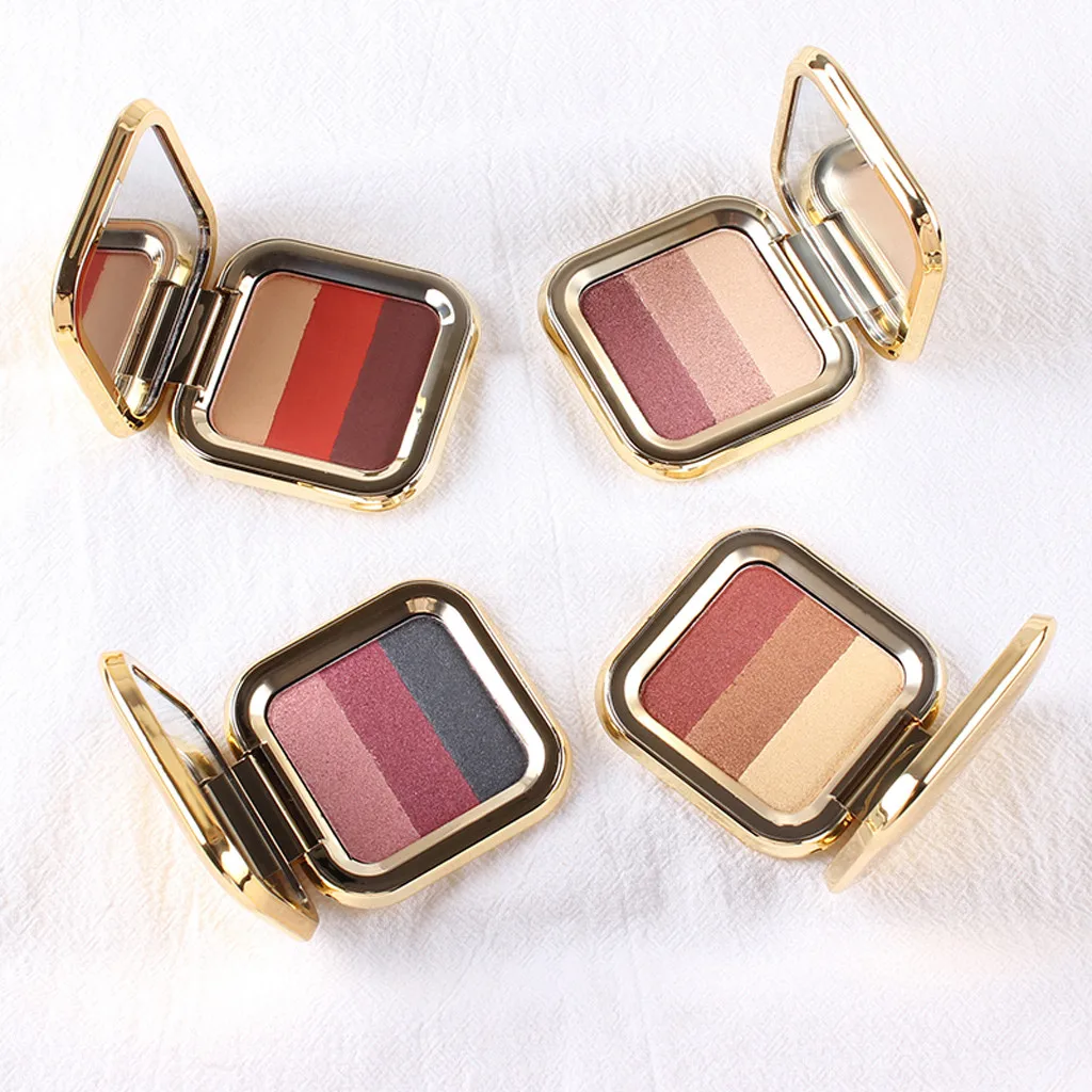 Красота три цвета матовые тени для век и длительный водонепроницаемый| |