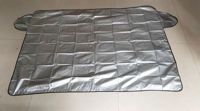 Car Magnet Windshield Cover Snow Cover Sunshade Ice Snow Frost Protector Windshield Silver Black Cover