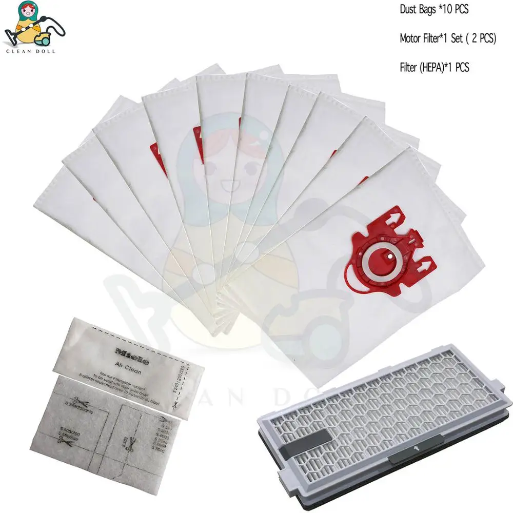 13-PACK чистая кукла мешки для пыли SF-50 Фильтр HEPA для Miele 3D FJM 9917730 Complete C1 S4000 S6210 S4 S6 запчасти пылесоса - Цвет: ML-FJM-COMBO-B-13PK