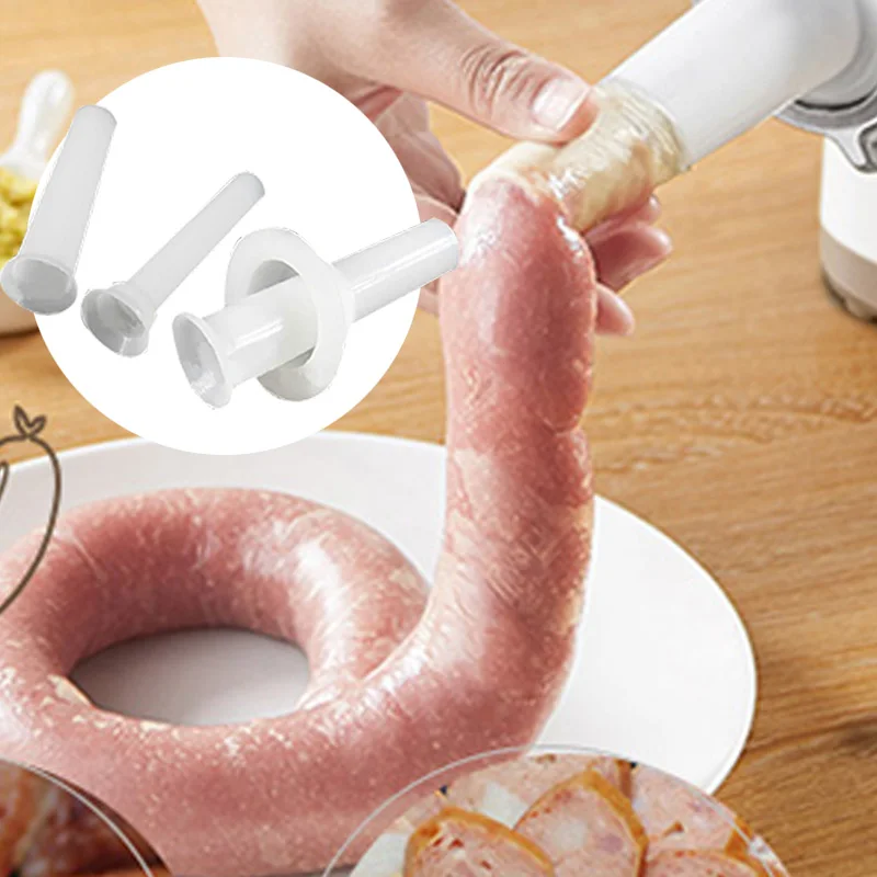 4 шт./партия заполняющая Воронка для мяса колбасная трубка начинки пластиковые