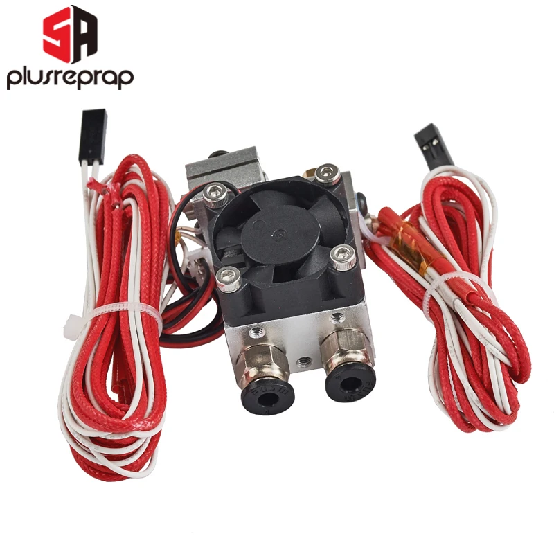 Экструдер Chimera V6 Dual Head Remote Bowden HotEnd с охлаждающим вентилятором 2 в Out