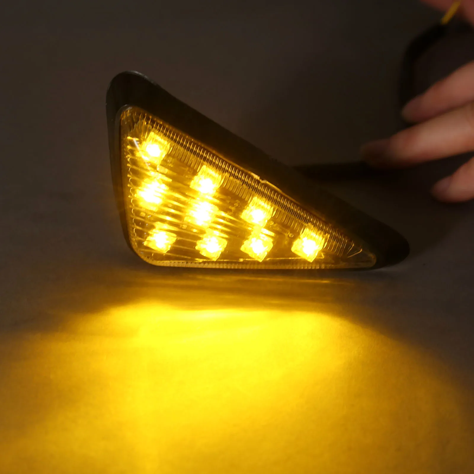 1 пара мигает мотоцикл светодиодный указатели поворота лампа с желтым светом