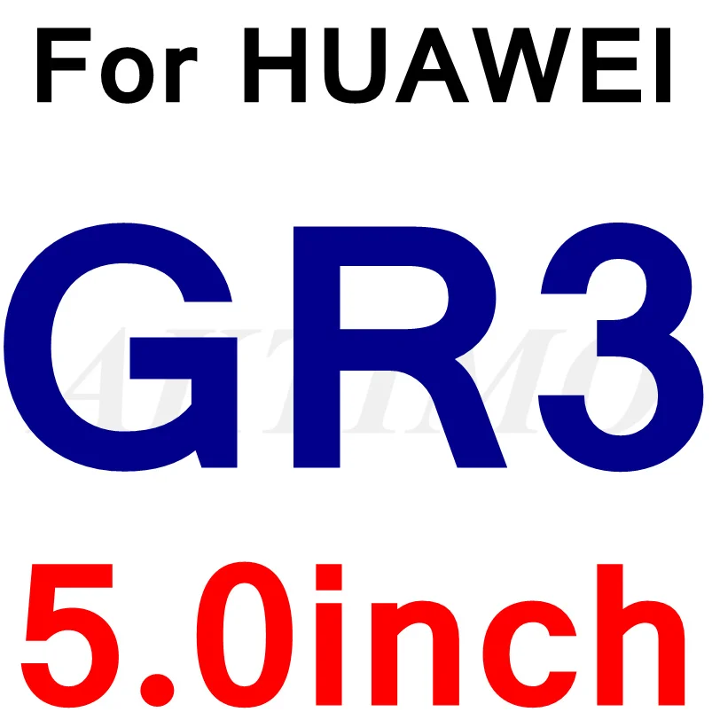 GR3 9H 0,26 мм закаленное стекло для HUAWEI Honor 5A 5C 5X 4X Y5 II CUN-U29 Nova Young P8 P9 P10 Lite защитная пленка Sklo чехол - Цвет: GR3