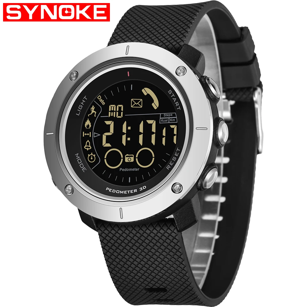 SYNOKE Smart Watch Men Pedometer Sport Mens Digital Watches Clock SMS Call Reminder SmartWatch Waterproof Android IOS | Наручные часы