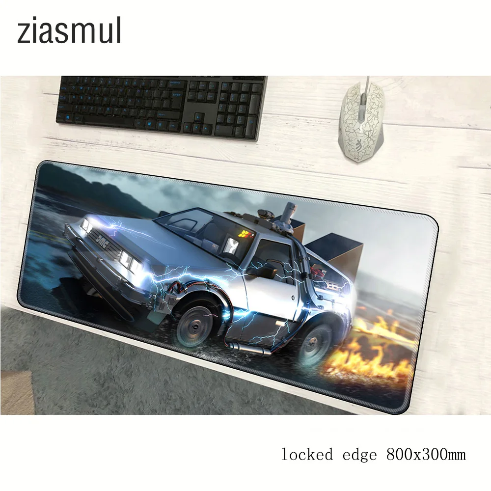 Назад в будущее коврик для мыши Аниме компьютер геймер Коврик 800x300x2 мм padmouse