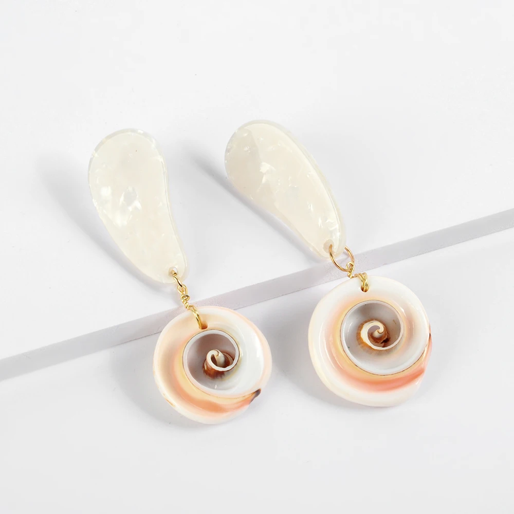 Мода пляжные украшения CollectioMaxi серьги с морской раковиной Для женщин Seashell себе серьги завод Dropshipping ювелирные изделия Bijoux