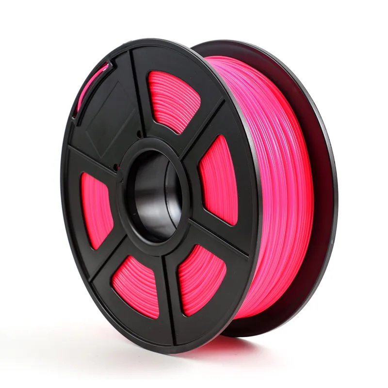 3D-принтеры нити PLA 1,75 мм 1 кг/2.2lbs 3d пластиковые расходные материалы для 3d нити США NatureWorks PLA - Цвет: Fluo Rose Red