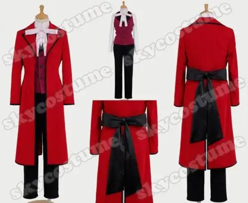 Костюм для косплея черного Батлера курошишцудзи Шинигами Джек риппер Грелл