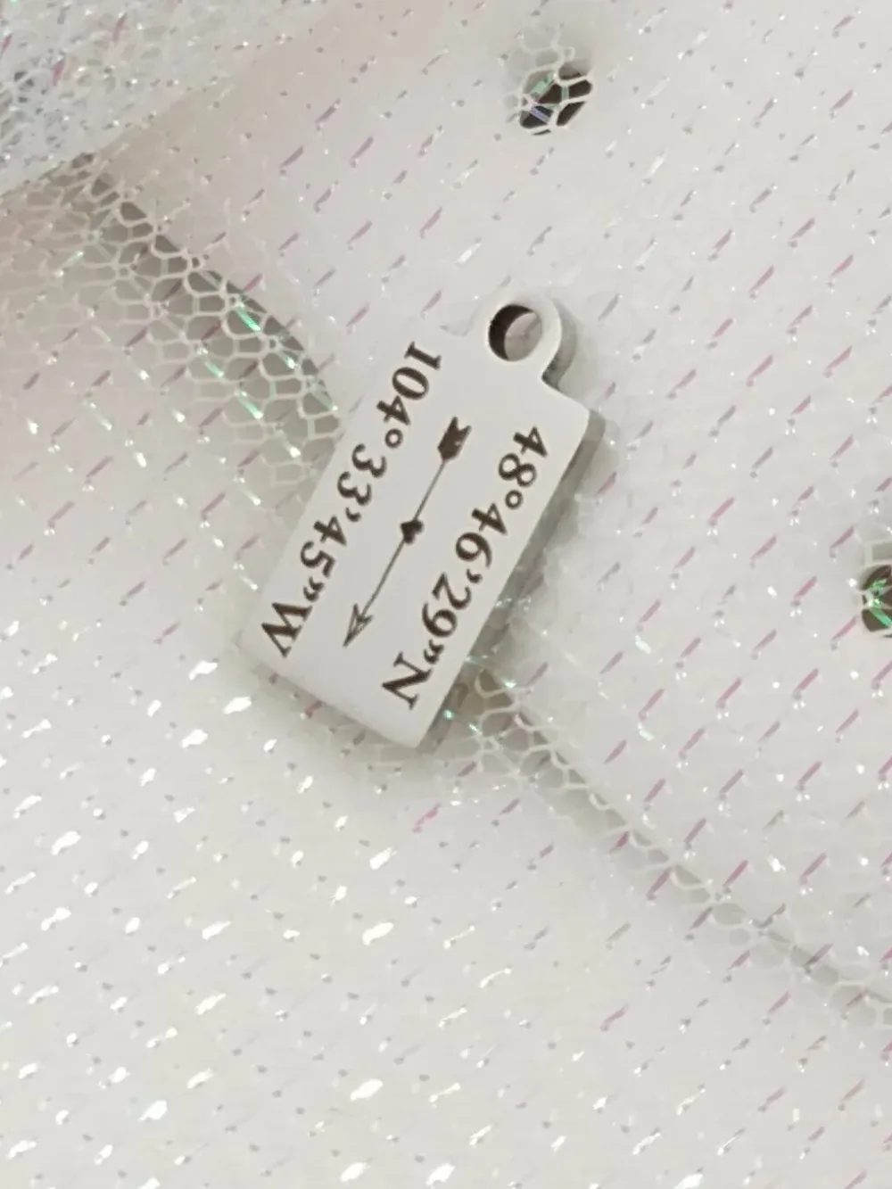 MYLONGINGCHARM 50 шт. Бесплатная гравировка пользовательские местоположения подвески