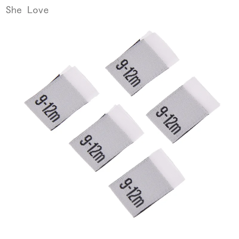 6 She Love/100 шт., одежда для малышей, полиэфирная ткань, этикетки для одежды, швейные, бытовые, текстильные, Лоскутные, аксессуары для одежды - Цвет: 6