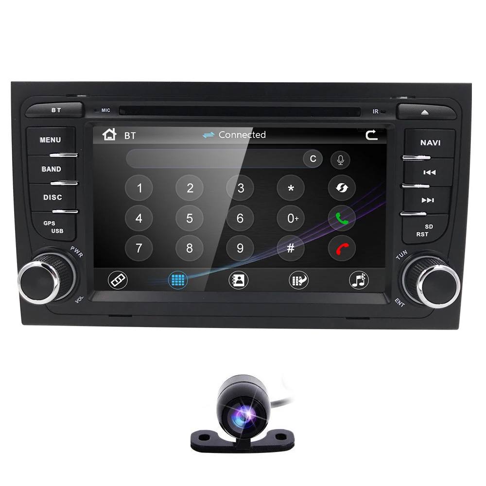 HIZPO 7 дюймов сенсорный экран автомобильный dvd-плеер с экраном для Audi A4 B6 2000-2006 год RS4 сиденье Exeo gps навигации BT DVR камера карта