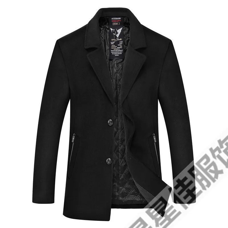 10XL 8XL 6XL зимний мужской утепленный Тренч глушитель Съемная куртка мужская повседневная ветровка шерстяные пальто Мужское пальто