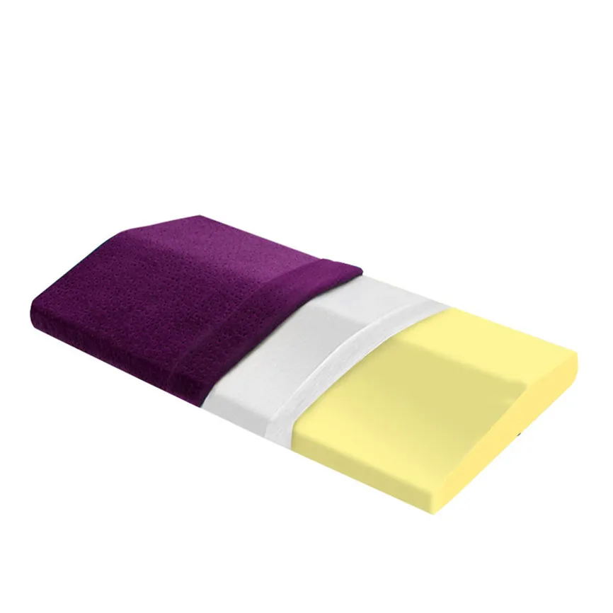 Purple Пена памяти поясничная поддержка клиновидная Подушка Кровать Подушка Спящая нога высота для стула подушки для сиденья автомобиля облегчение боли M#1 - Цвет: Purple