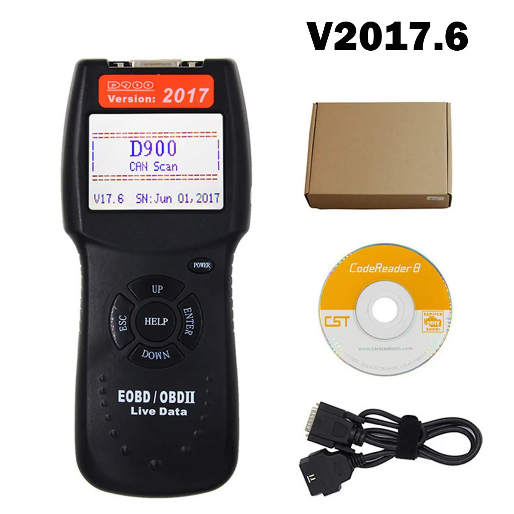 Черный Сканер OBD Автомобильный диагностический инструмент KONNWEI KW680 считывание четких кодов ошибок русский OBD2 автомобильный сканер CB - Цвет: Черный
