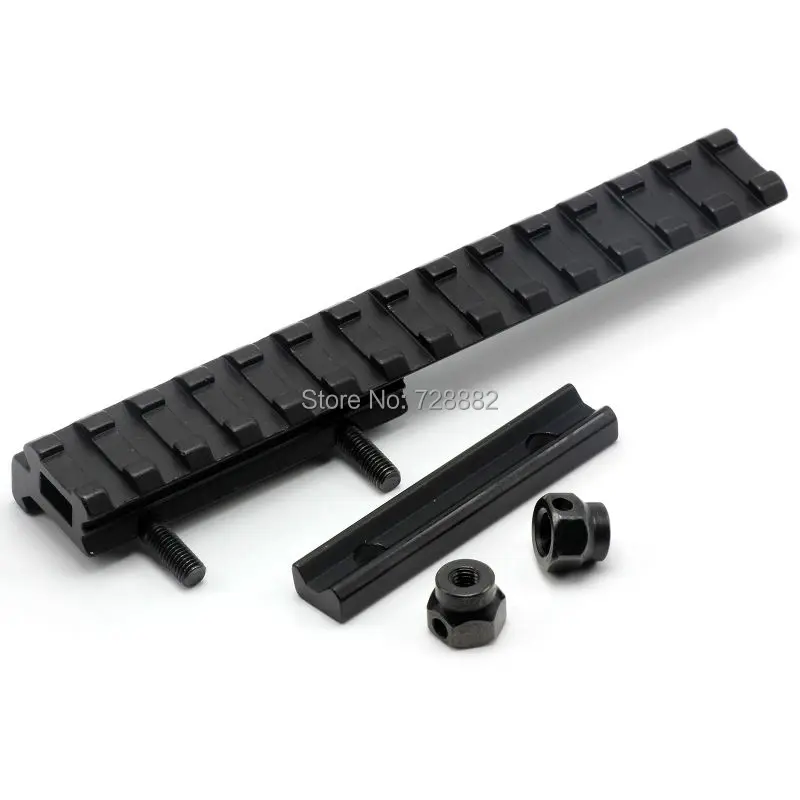 Основание для крепления прицела Flattop Picatinny Rail Riser Расширенный длинный 20 мм Weaver